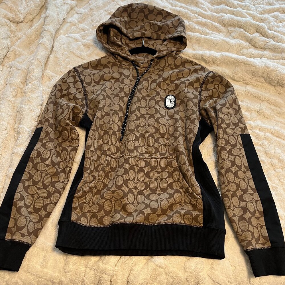 Authentic Signature Coach Hoodie Tan & Black